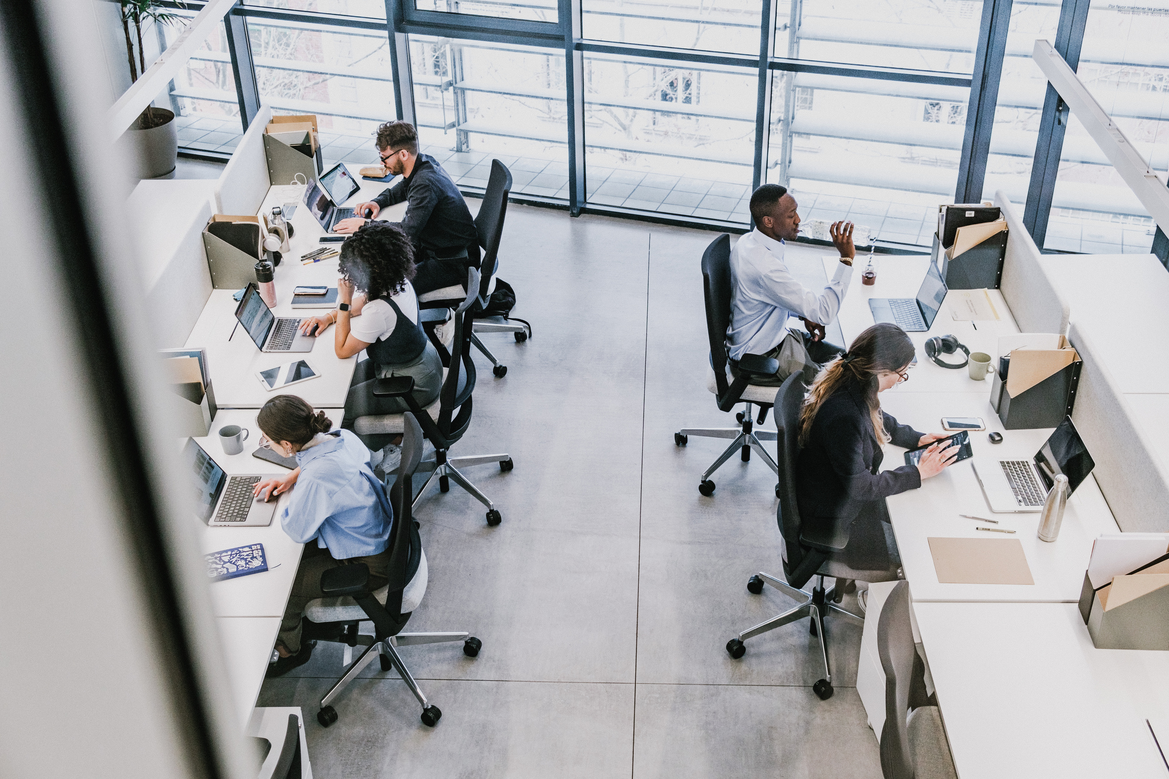Cool Corporate Employees Working in an Office
